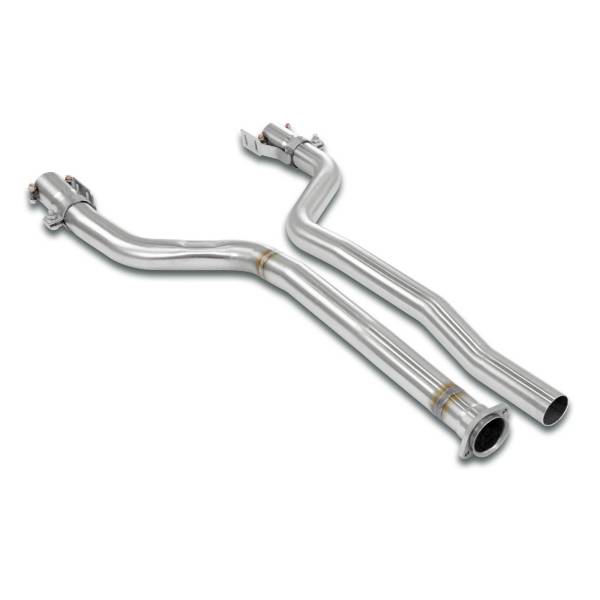 Supersprint Vorderrohr Recht + Link (für Katalysator Ersatz) passend für MERCEDES S210 E 240 V6 (S.W