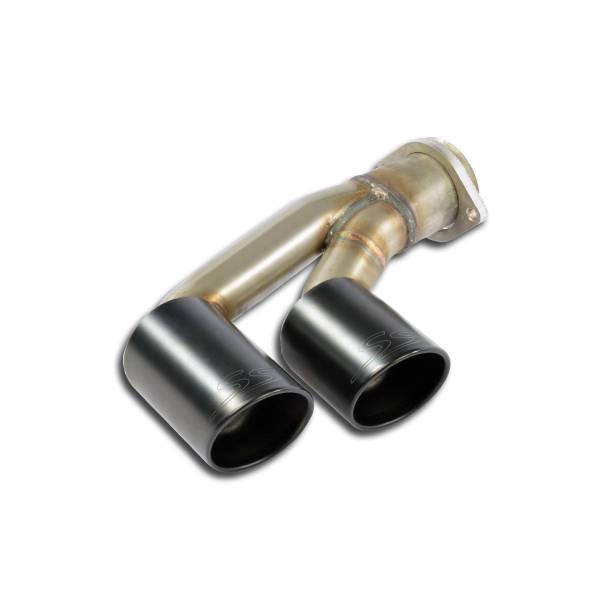 Supersprint Endrohr kit Links OO90 Gun Metal Grey passend für PORSCHE 991 Turbo S 3.8i (560 PS) 2013