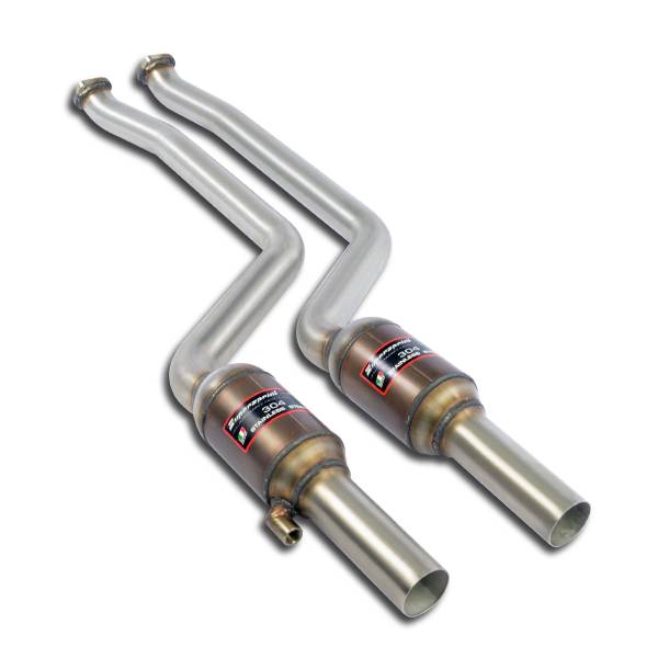 Supersprint Verbindungsrohr Rechts + Links mit Sport Metallkatalysator 200 CPSI passend für BMW E87