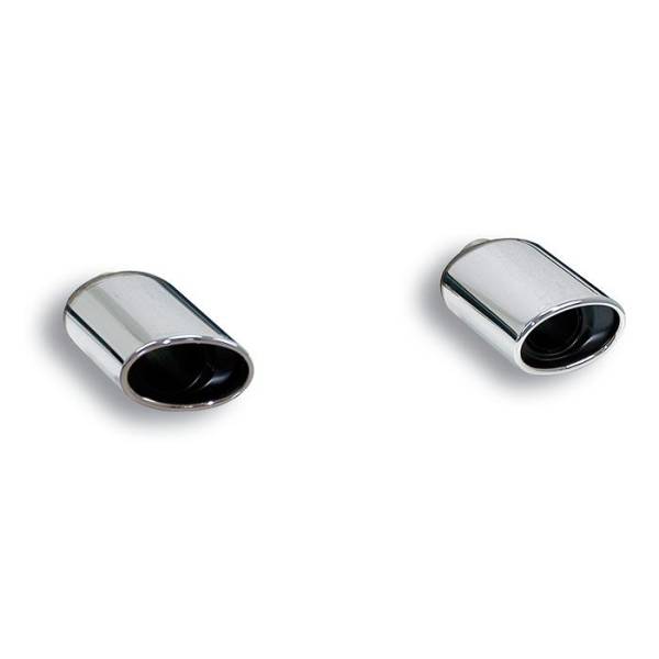 Supersprint Endrohrsatz Rechts - Links 120x80 passend für AUDI A3 8P 1.6i (102 PS) 03 ->10