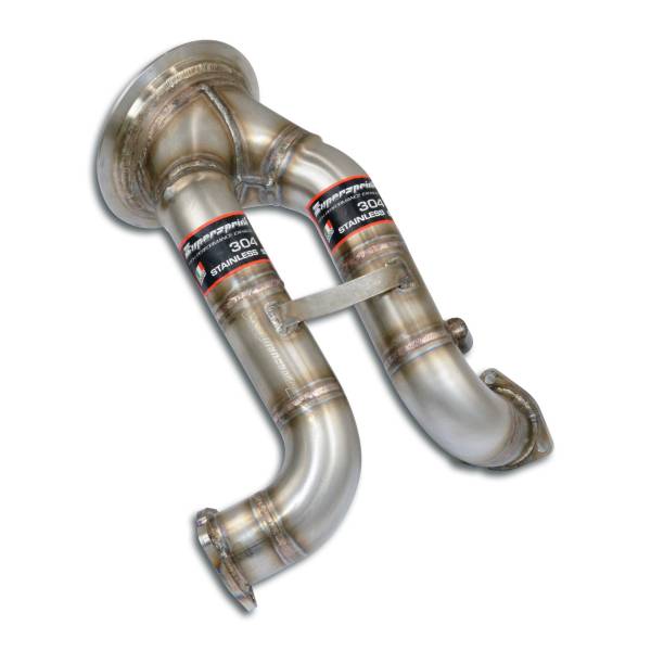 Supersprint Downpipe Rechts - Links (für Katalysator Ersatz)(Left / Right Hand Drive) passend für PO