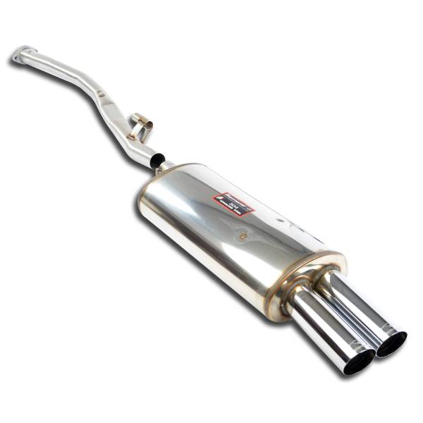 Supersprint Tube Mittelschalldämpfer + Endschalldämpfer OO76 Edelstahl passend für BMW E30 318is (Mo