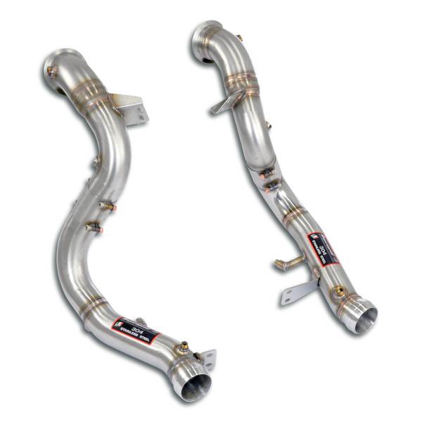 Supersprint Downpipe Rechts + LinksErsetzt den Primär- und Sekundär-Kat (-Kat-Entfall-) passend für