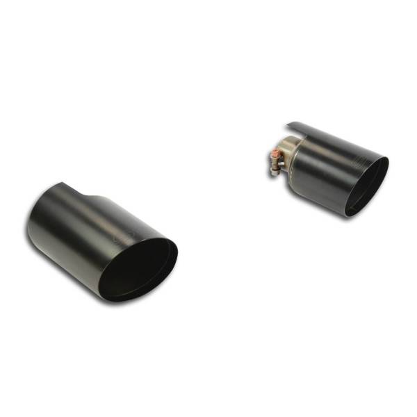Supersprint Endrohrsatz Race-Gun Metal Grey Rechts O100 - Links O100 passend für MINI F54 One Clubma