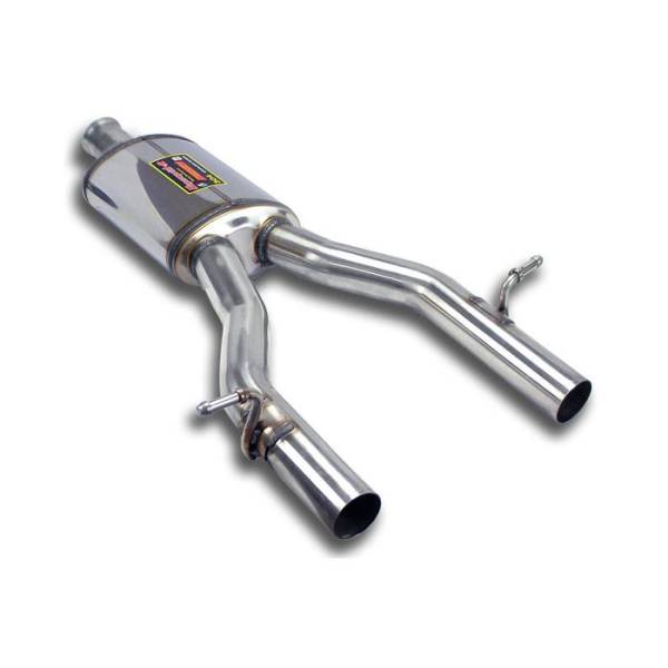 Supersprint MittelschalldämpferInlet Ø80mm passend für MERCEDES W204 C 180 Kompressor (156 PS) 07 ->