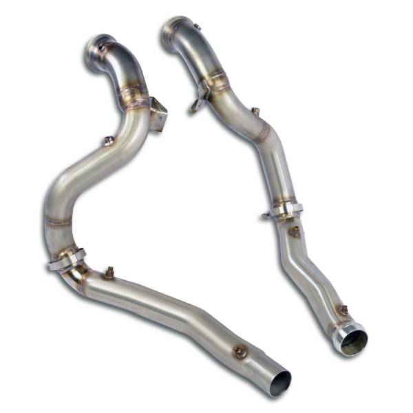 Supersprint Downpipe Rechts + Links(Für Katalysator Ersatz) passend für MERCEDES C190 AMG GT Black