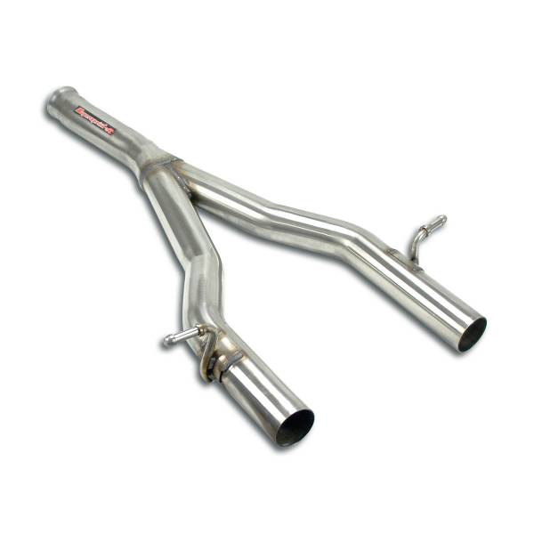 Supersprint Mittelrohrsatz “Y-Pipe”Inlet Ø75mm passend für MERCEDES W204 C 180 CGI (156 PS) 09 ->13