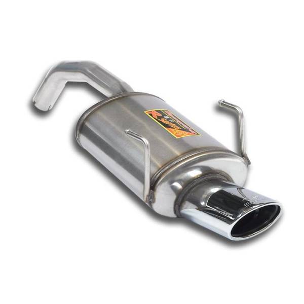 Supersprint Endschalldämpfer 120x80 Edelstahl AISI 409 passend für FIAT 500 1.4i 16v U.S. Model (101