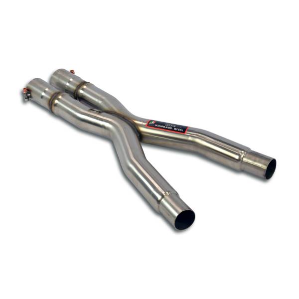 Supersprint Mittelrohrsatz + “X-Pipe” passend für ALPINA B12 (E31) 5.0i Coupe V12 (M70 - 350 PS) 90