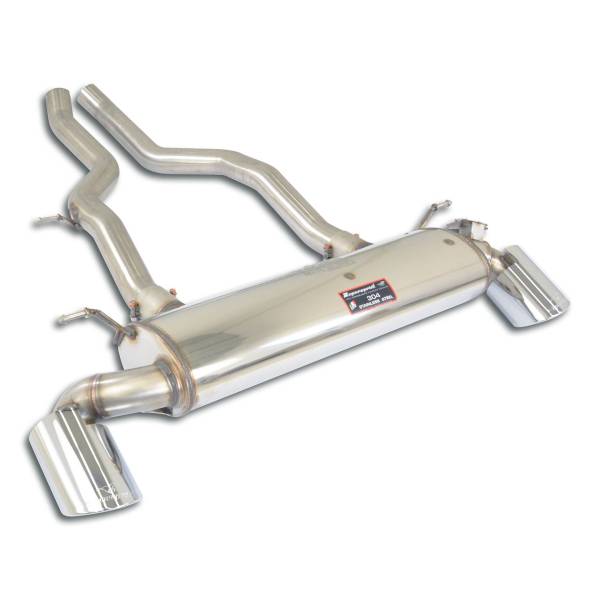 Supersprint Endschalldämpfer Rechts O120 - Links O120 mit Klappe passend für TOYOTA GR SUPRA 3.0L Tu