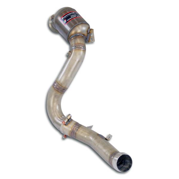 Supersprint Downpipe Links + Sport Metall Pre-KatalysatorErsetzt den Sekundär-Kat (-Sekundärkat-Entf
