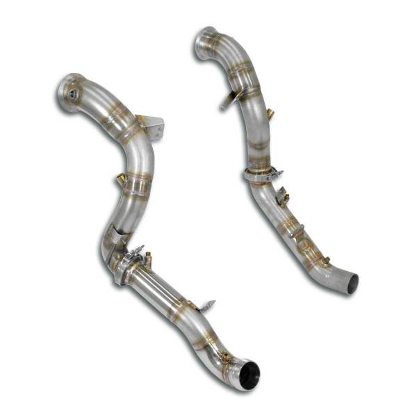 Supersprint Downpipe Rechts + LinksErsetzt den Primär- und Sekundär-Kat (-Kat-Entfall + GPF) passen