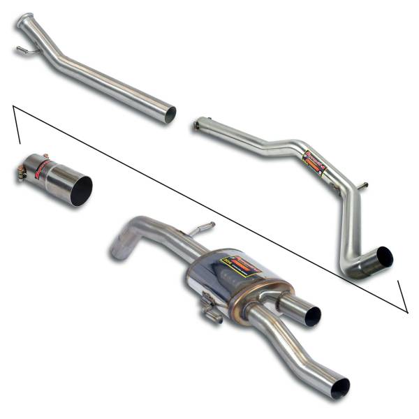 Supersprint Cat.-Back - Body Kit Package, with Racing rear muffler passend für PEUGEOT RCZ 1.6 THP (