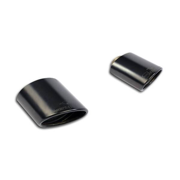 Supersprint Endrohrsatz Rechts - Links 150x105 Gun Metal Grey passend für JEEP GRAND CHEROKEE SRT8 F