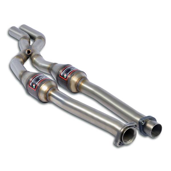 Supersprint Vorderrohr mit Sport Metallkatalysator Rechts - Links + X-Pipe passend für BMW E24 635 C