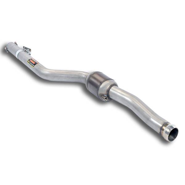 Supersprint Vorderrohr Links mit Sport Metallkatalysator HJS 100CPSI (Die Lambda) passend für MERCED