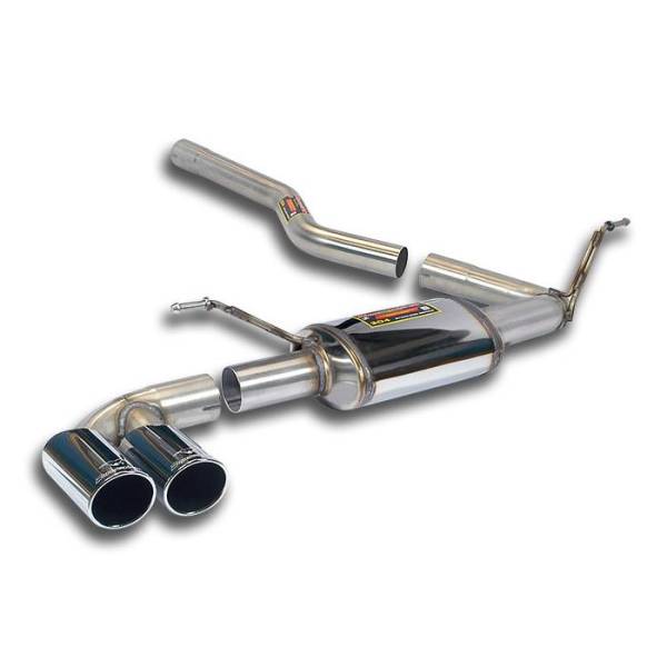 Supersprint Verbindungsrohr + Endschalldämpfer OO80 passend für BMW F20 / F21 120d (Motor N47N - 184