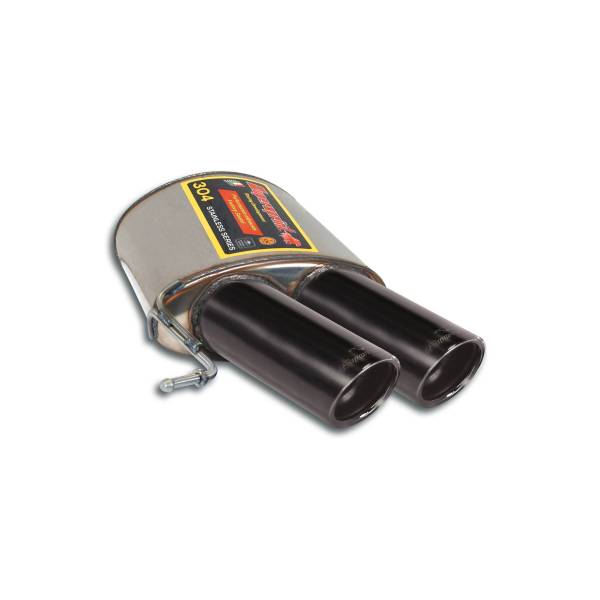 Supersprint Endschalldämpfer F1 Race Links OO90 Gun Metal Grey passend für RANGE ROVER SPORT SVR 5.0