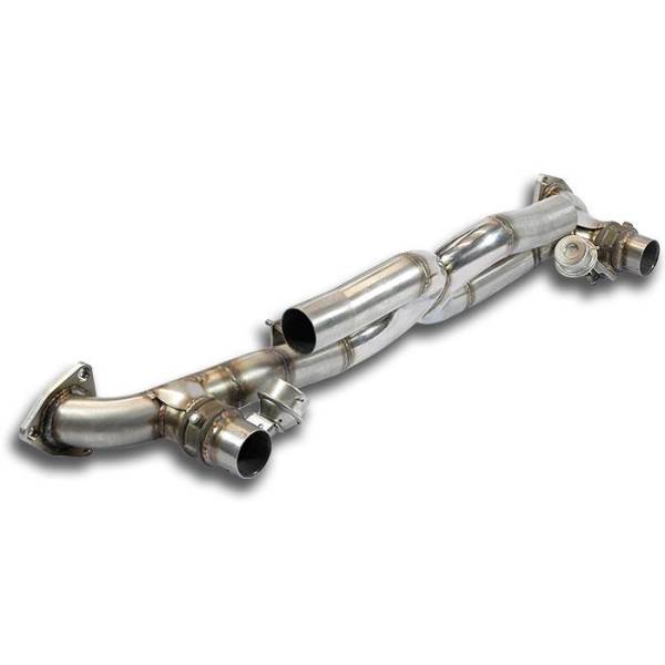 Supersprint X-Pipe + Klappe Rechts - Links passend für PORSCHE 991 Carrera / Carrera 4 3.4i (350 PS)