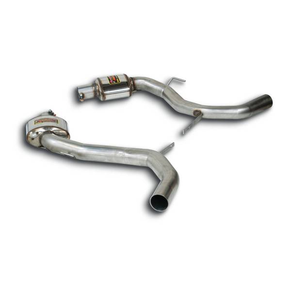 Supersprint Mittelschalldämpfer Recht + Link passend für MERCEDES R230 SL 600 Bi-Turbo V12 (500 PS)