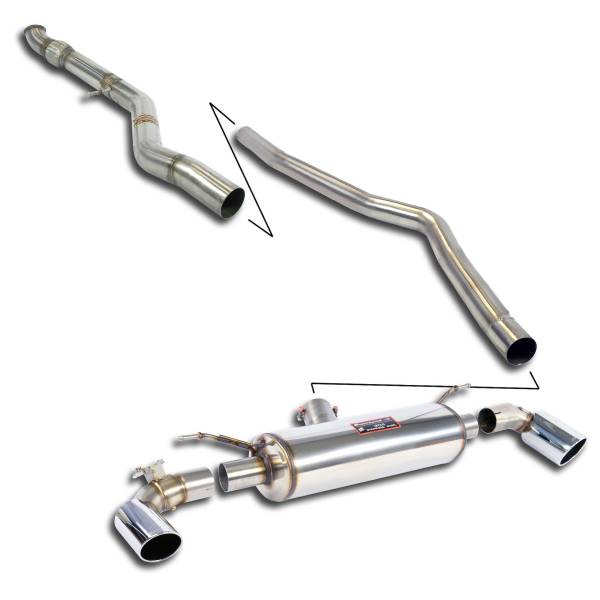 Supersprint Sport&Sound pack mit Klappe passend für BMW F20 / F21 M135i (320 PS) 2012 -> 2014 (with