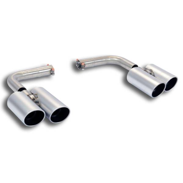 Supersprint Endrohrkit Rechts Satin OO90 - Links OO90 passend für BMW F26 X4 30d xDrive (258 PS) 201