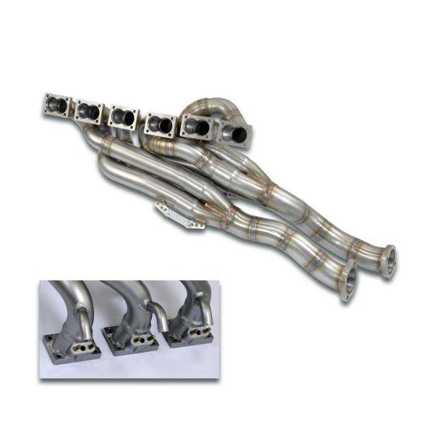 Supersprint Fächerkrümmer Step Design(Left Hand Drive)(Anschlüsse für die Flansche der Sekundärlufte
