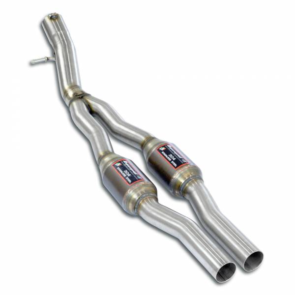 Supersprint Vorderrohr mit Sport Metallkatalysator Rechts - Links passend für VW GOLF VII R 2.0 TFSI