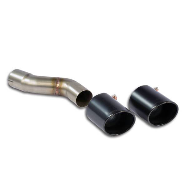 Supersprint Mittelrohrsatz Links + Endrohr Gun Metal Grey OO90 passend für PORSCHE 991 Carrera / Car