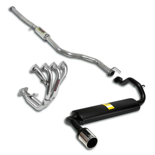 Supersprint Sport package Ø60, Complete system passend für HONDA CIVIC CRX 1.6 V-Tec (150 PS) Kat 89