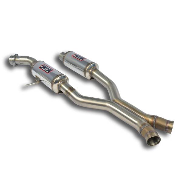 Supersprint Mittelschalldämpfer + “X-Pipe” passend für MERCEDES W164 ML 500 V8 (5.0i - 306 PS) 05 ->