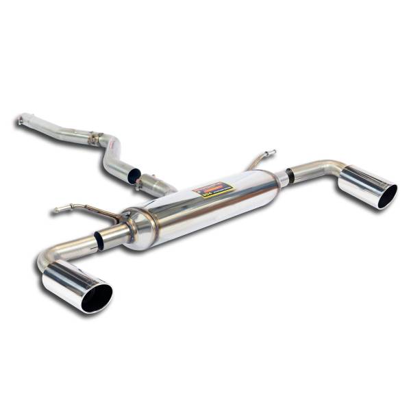 Supersprint Verbindungsrohr + Endschalldämpfer Rechts O90 - Links O90 passend für BMW F20 / F21 118d