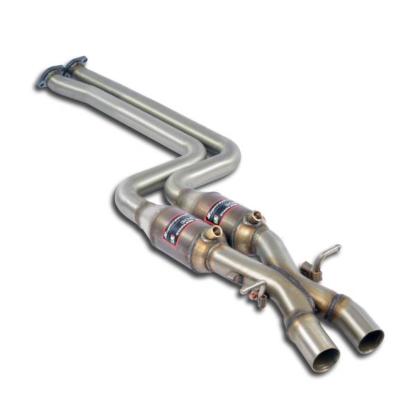 Supersprint Metallkatalysator Recht - Link + X-Pipe passend für BMW E46 320xi (2.2i) 4x4 (Limousine