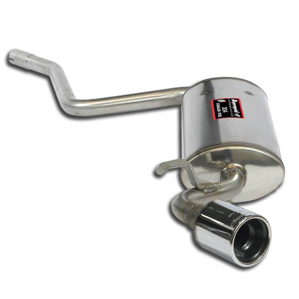 Supersprint Endschalldämpfer O80 Edelstahl AISI 409 passend für FIAT SEICENTO Sporting / Sporting Ab