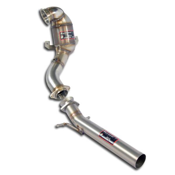 Supersprint Turbo downpipe kit mit Sport Metallkatalysator 200 CPSI passend für VW GOLF VII GTI Perf