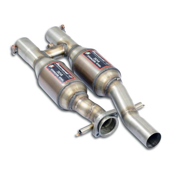 Supersprint Vorderrohr mit Sport Metallkatalysator Rechts - Links passend für MERCEDES W124 400 E V8