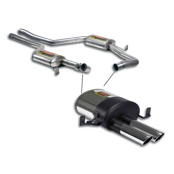 Supersprint Street performance pack Cat.-Back, Sport end tips passend für PORSCHE 928 S4 (5.0L V8 -