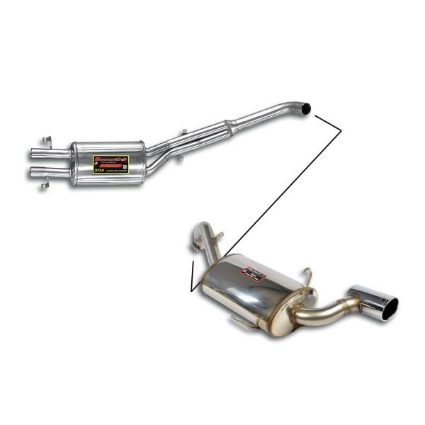 Supersprint Sport pack - Austritt Rechts passend für ALFA ROMEO 75 2.5 V6 Q.V. (156 PS) 85 -> 91