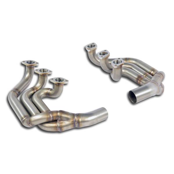 Supersprint Fächerkrümmer Rechts + Links für Serienkatalysator-5,2 Kg passend für PORSCHE 993 Carrer
