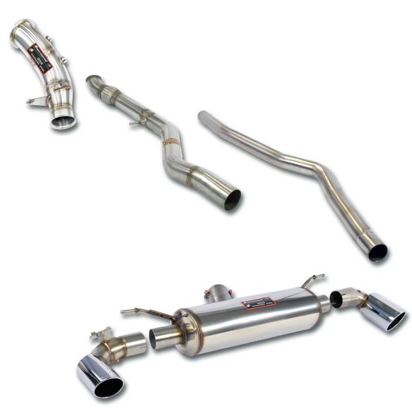Supersprint Track Performance pack mit Klappe (Mod. vom 07/2013) passend für BMW F20 / F21 M135i xD