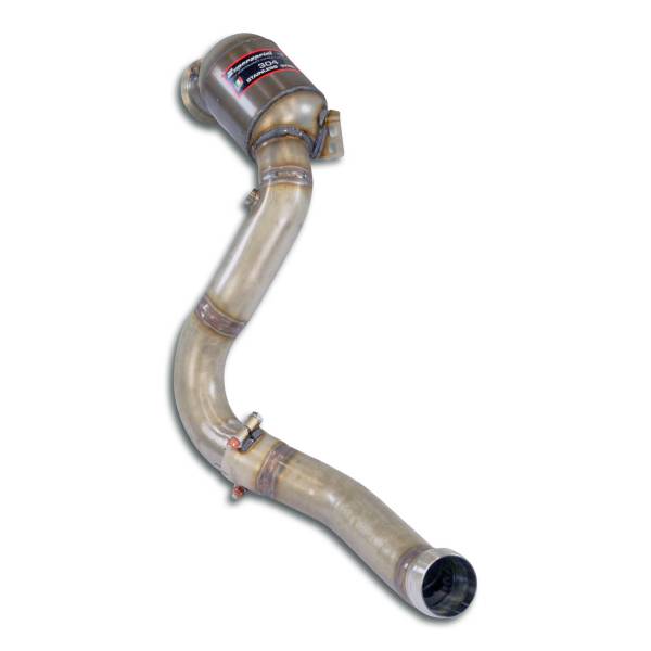 Supersprint Downpipe Links + Sport Metall Pre-KatalysatorErsetzt den Sekundär-Kat (-Sekundärkat-Entf
