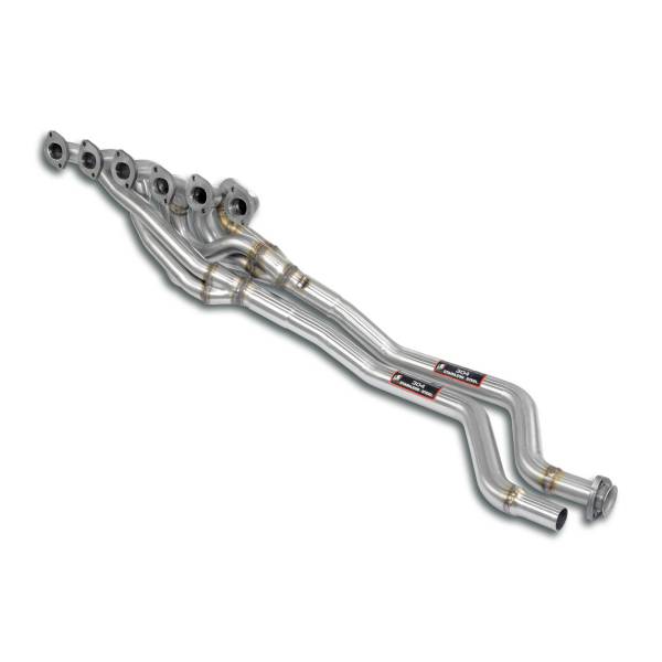 Supersprint Fächerkrümmer + Verbindungsrohre Edelstahl(Left Hand Drive)Für Serien Mittelschalldämpfe