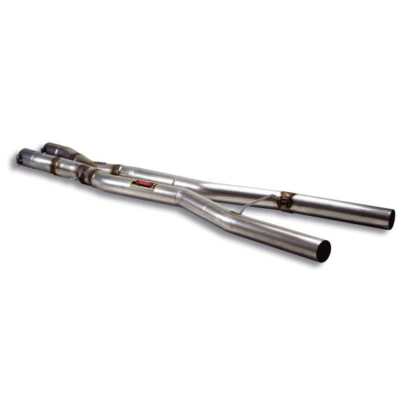 Supersprint Mittelrohrsatz Rechts - Links + X-Pipe passend für BMW E60 (Limousine) M5 5.0i V10 05 ->