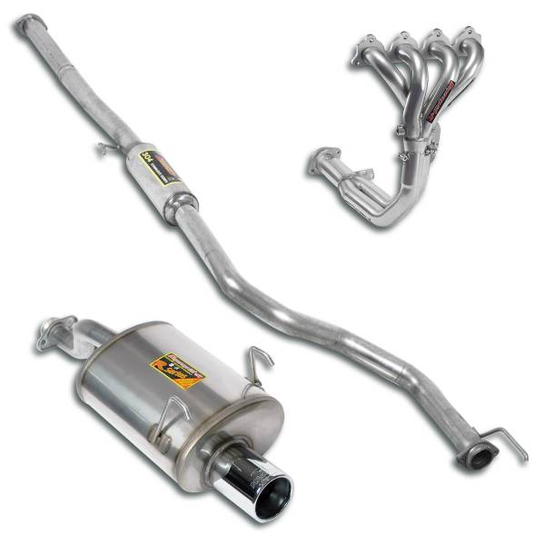 Supersprint Sport package Ø60, Complete system passend für HONDA CIVIC 3d. 1.3i / 1.5i / 1.6i 92 ->