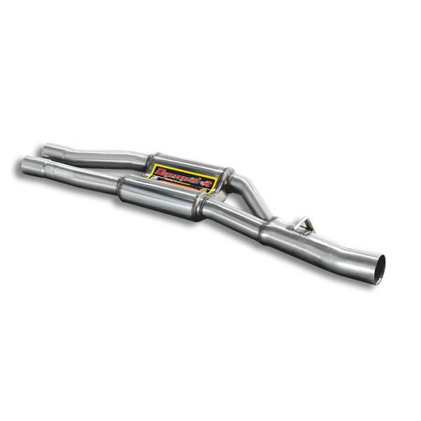 Supersprint Mittelrohrsatz “X-Pipe” (für Serien Mittelschalldämpfer Ersatz) passend für BMW E66 750L