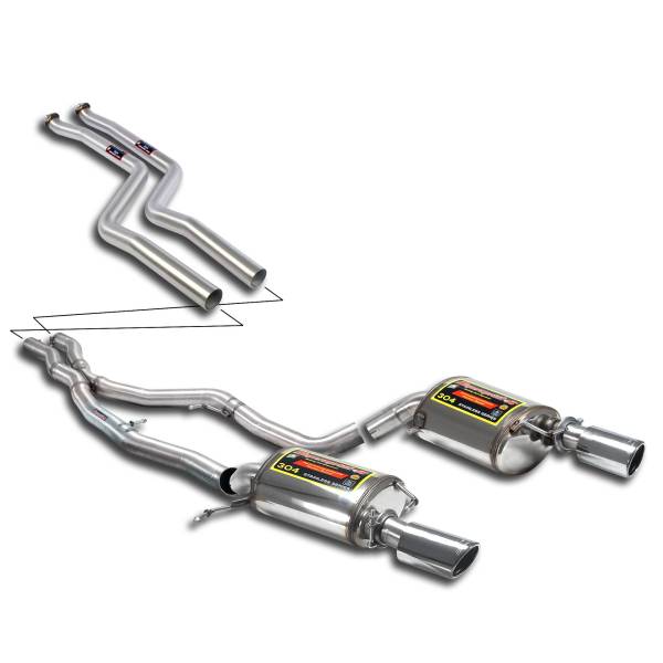 Supersprint Sport Sound Kit passend für BMW E92 Coupe 335is Bi-turbo (326 PS N54T Motor - USA) 09 ->
