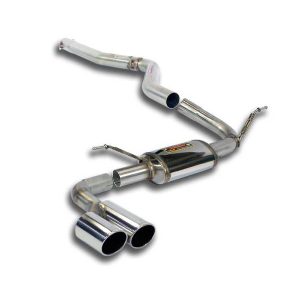 Supersprint Verbindungsrohr + Endschalldämpfer OO80 passend für BMW F33 Cabrio 425d (N47 - 218 PS) 2