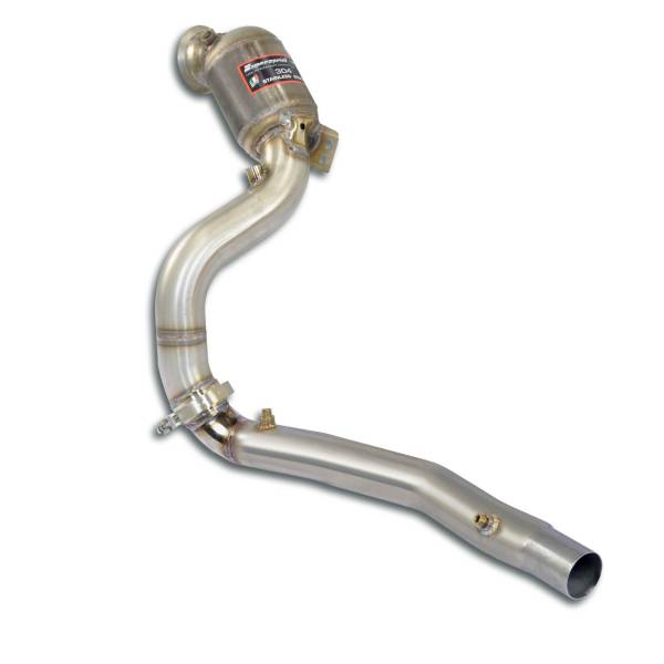 Supersprint Downpipe Links + Sport Metall Pre-Katalysator(Ersetzen 2°Katalysator) passend für MERCED
