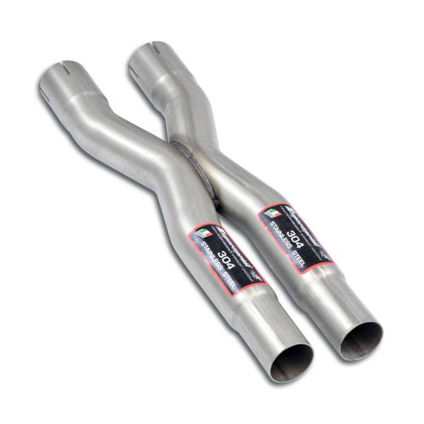 Supersprint Vorderrohr Recht + Link “X-Pipe” passend für JAGUAR XJR 4.0i V8 Supercharged (375 PS) 98