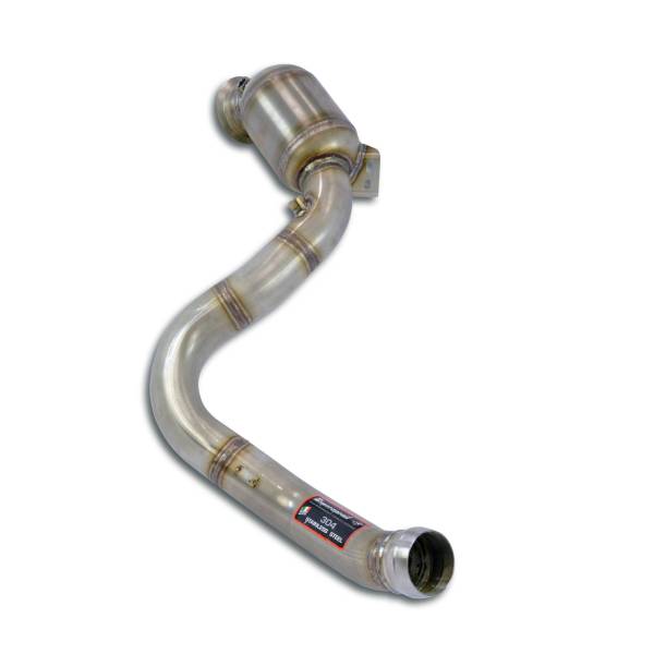 Supersprint Downpipe Links + Hauptkatalysator 200CPSIErsetzt den Sekundär-Kat (-Sekundärkat-Entfall